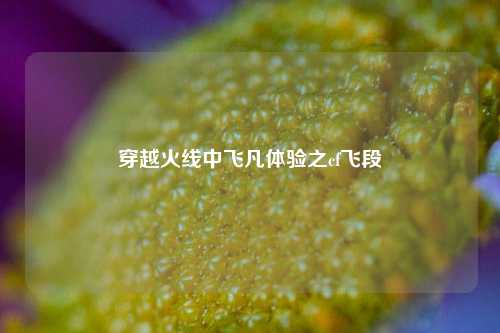 穿越火线中飞凡体验之cf飞段