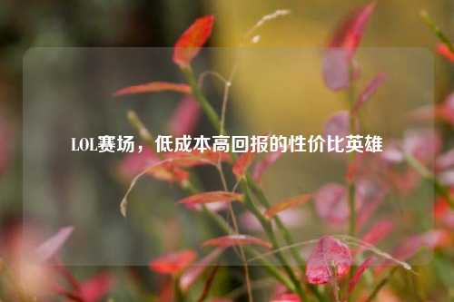 LOL赛场，低成本高回报的性价比英雄