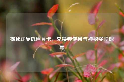 揭秘CF复仇道具卡，兑换券使用与神秘奖励探寻
